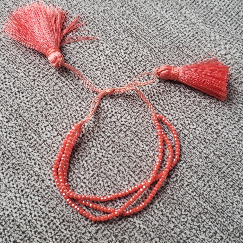 Pulsera / bracelet color peach